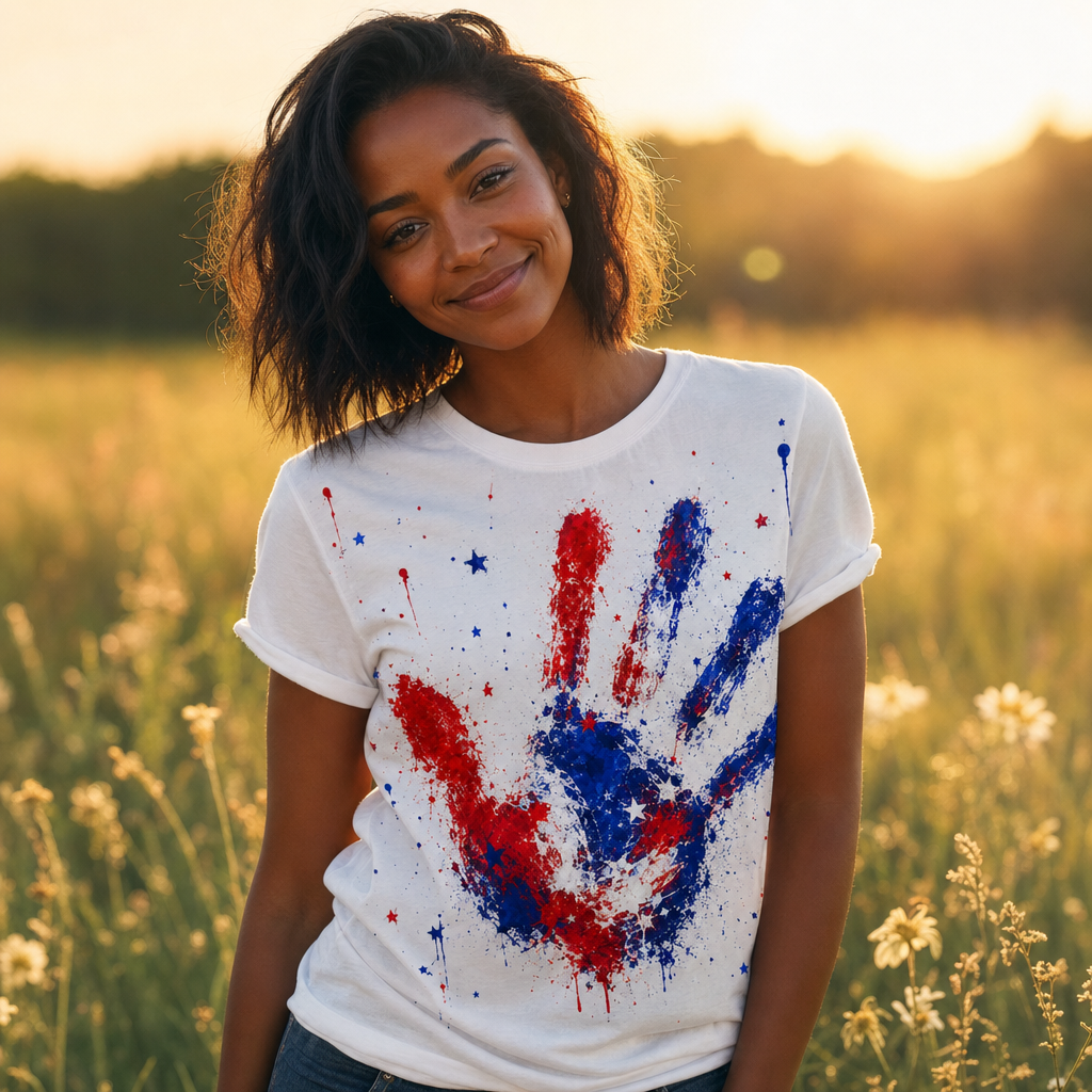 red white & blue