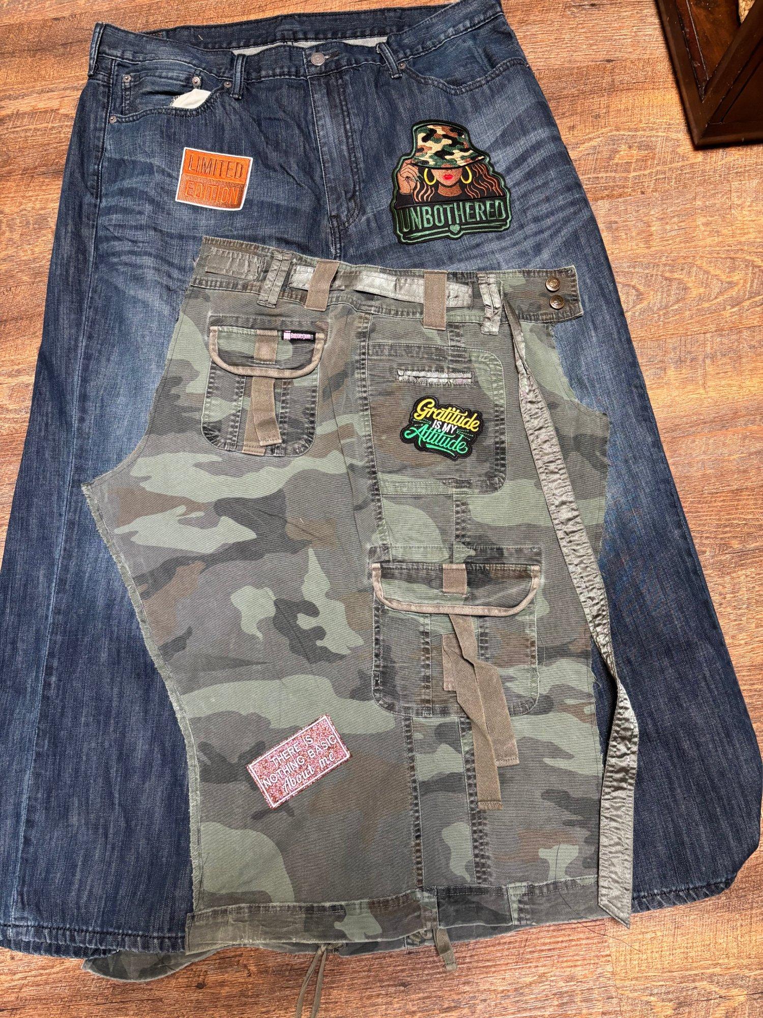 One of a kind Jean Skirt